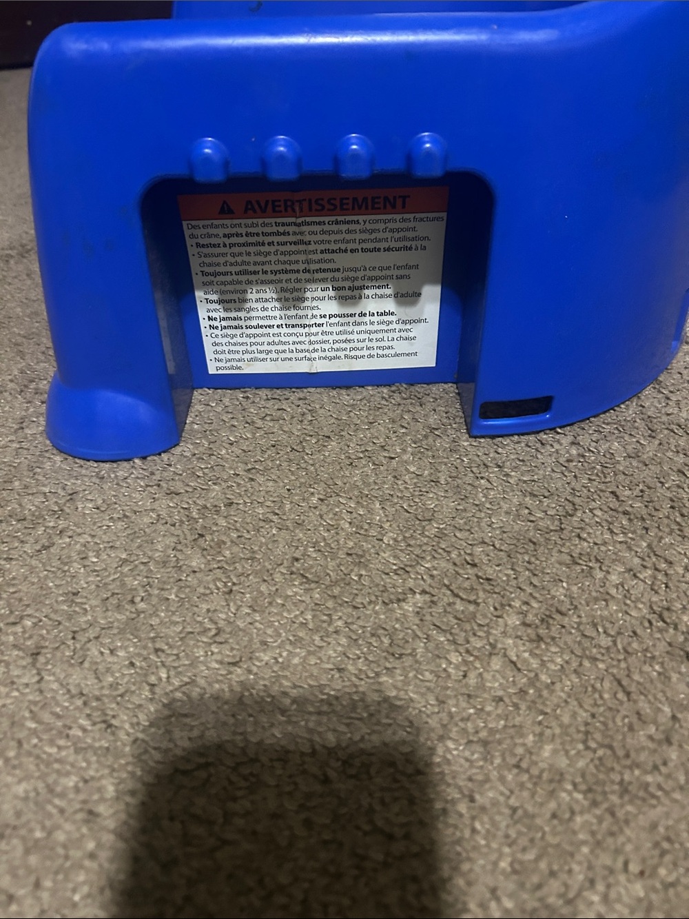 Paw Patrol Plastic Kids Seat with Character Panel - Red and Blue - Picture 4 of 5